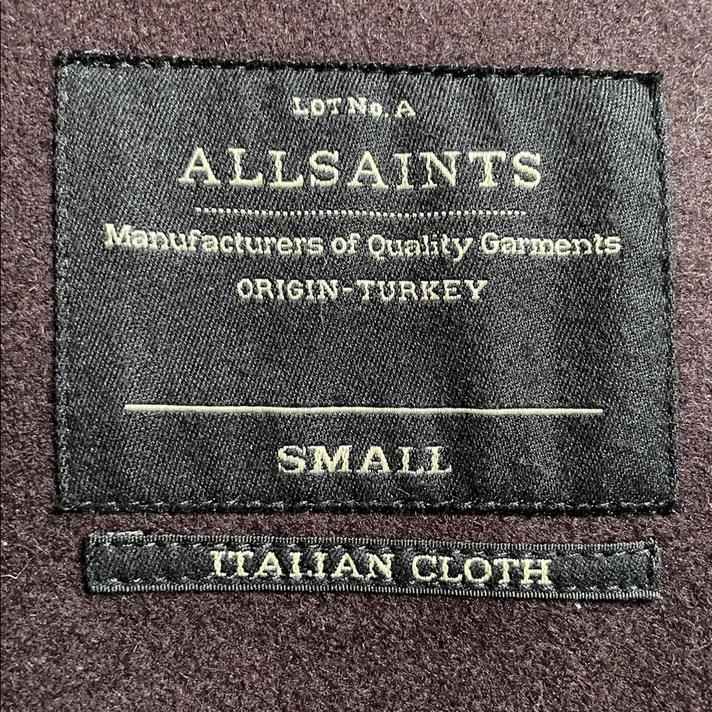 All Saints Two Tone Wool Coat View 4
